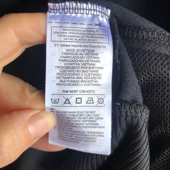 ADIDAS BLACK CLUB RUNNING TRACK JACKET - Picture 11 of 11